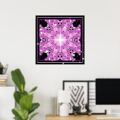 *~* Radiant Lavender Violet Ray Mandala Poster (Heimbüro)