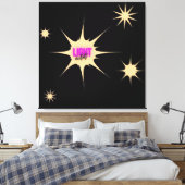 Radiant Light – Modern & Vibrant Style Leinwanddruck (Insitu (Schlafzimmer))
