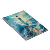 Radiant Lighthouse Amid Turbulent Seas Notizblock (Rechte Seite)