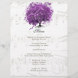 Radiant Lila Heart Leaf Tree Wedding