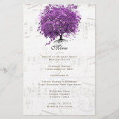 Radiant Lila Heart Leaf Tree Wedding (Vorderseite)