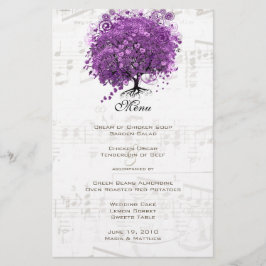 Radiant Lila Heart Leaf Tree Wedding