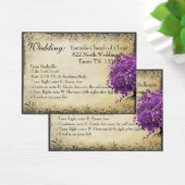 Radiant Lila Heart Leaf Tree Wedding (Schreibtisch)