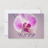 Radiant Lila Orchid Wedding RSVP (Vorderseite)