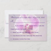 Radiant Lila Orchid Wedding RSVP (Rückseite)