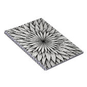 Radiant Line Art Bloom Notebook Notizblock (Rechte Seite)