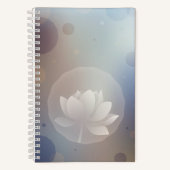 Radiant Lotus Hardcover Kleines Notebook Notizblock (Vorderseite)
