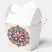 Radiant Lotus Mandala blüht Gelassenheit Geschenkschachtel (Offen)
