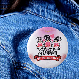 Radiant Love: Glücklicher Valentinstag Button