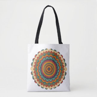 Radiant Mandala Boho Tote Bag Tasche