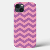 Radiant Mattiert Orchid Chevrons Case-Mate iPhone Hülle (Rückseite)