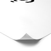 Radiant Meditation Silhouette Poster (Ecke)