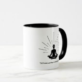 Radiant Meditation Silhouette Tasse (VorderseiteRechts)