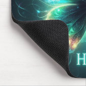 Radiant mehrfarbiger Schmetterling Portrait Hope Mousepad (Ecke)