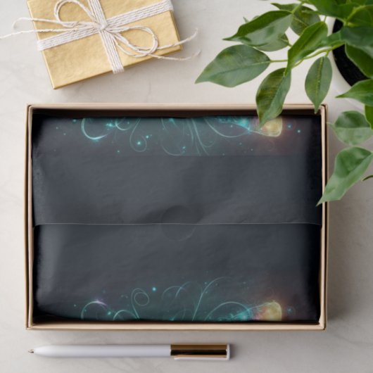 Radiant mehrfarbiger Schmetterling Portrait Hope Seidenpapier (Geschenk)