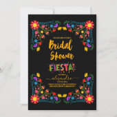 Radiant Mexican Floral Fiesta Brautparty Einladung (Vorderseite)