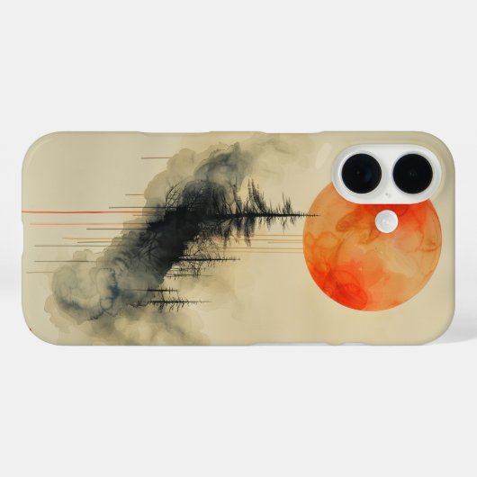 Radiant Minimal Sun Case-Mate iPhone Hülle (Rückseite (Horizontal))