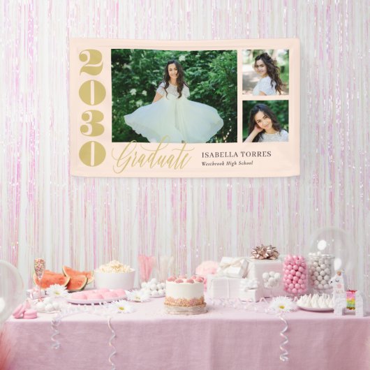 Radiant Moments EDITABLE FARBBBanner für Abschluss Banner (Party)