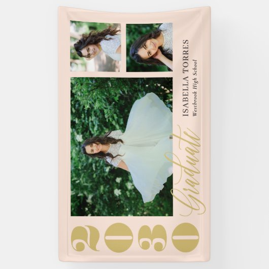 Radiant Moments EDITABLE FARBBBanner für Abschluss Banner (Vertikal)