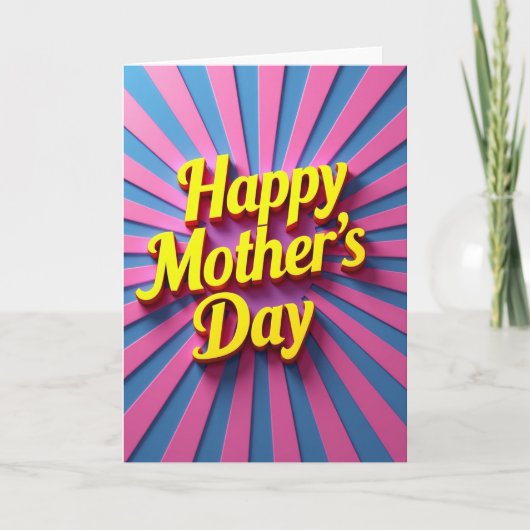 Radiant Mothers Day Design Card Karte (Vorderseite)