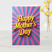Radiant Mothers Day Design Card Karte (Gelbe Blume)