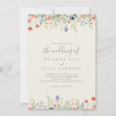 Radiant-Multicolor-Wildblume Einladung (Vorderseite)
