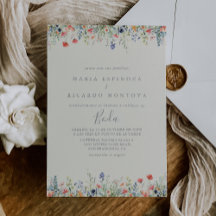 Radiant Multicolor Wildblume Spanish Wedding