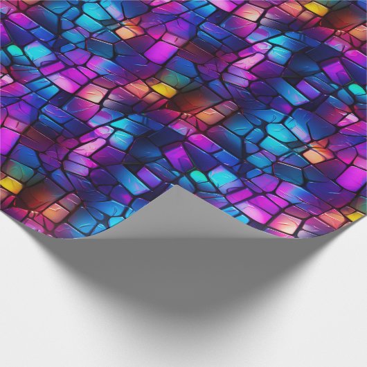 Radiant Neon Festglas Geschenkpapier (Ecke)