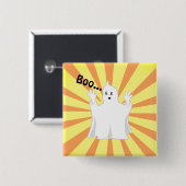 Radiant Niedlich Trumpy Ghost Button (Vorne & Hinten)