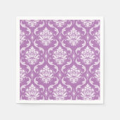Radiant Orchid Classic Damask Muster Serviette (Vorderseite)