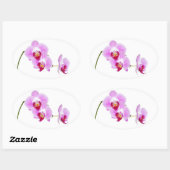 Radiant Orchid Closeup Foto Ovaler Aufkleber (Blatt)