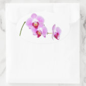 Radiant Orchid Closeup Foto Ovaler Aufkleber (Tasche)