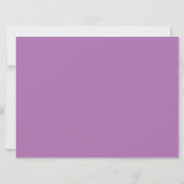 Radiant Orchid Daisy Wedding Einladung (Rückseite)