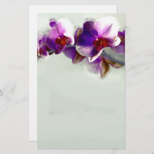Radiant Orchid Painting Briefpapier (Vorne/Hinten)