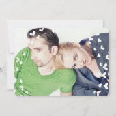 Radiant Orchid Sukkulent Moderne Typografie Hochze Einladung (Rückseite)