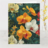 Radiant Orchid Trio Geburtstag Karte (Gelbe Blume)