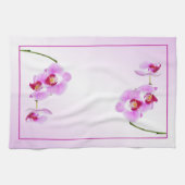 Radiant Orchid Tropical Floral Fotografie Geschirrtuch (Horizontal)