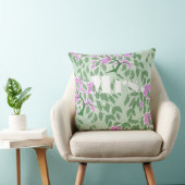 Radiant Orchid und Green Romantic Tree Wedding Kissen (Stuhl )