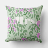 Radiant Orchid und Green Romantic Tree Wedding Kissen (Vorderseite)
