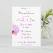 Radiant Orchid Wedding Probe Einladungen (Stehend Vorderseite)