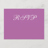 Radiant Orchid Wedding RSVP Postkarten (Vorderseite)