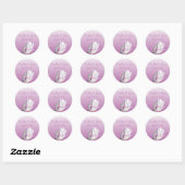 Radiant Orchid Wedding Stickers Tulip (Blatt)