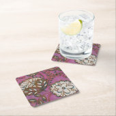 Radiant Ornament I Rechteckiger Pappuntersetzer (Vor Ort)