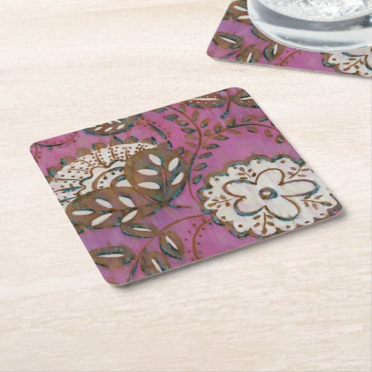 Radiant Ornament I Rechteckiger Pappuntersetzer (angewinkelt)