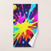Radiant Paint Explosion Badhandtuch Set (Handtuch)
