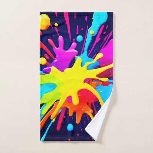 Radiant Paint Explosion Badhandtuch Set (Handtuch)