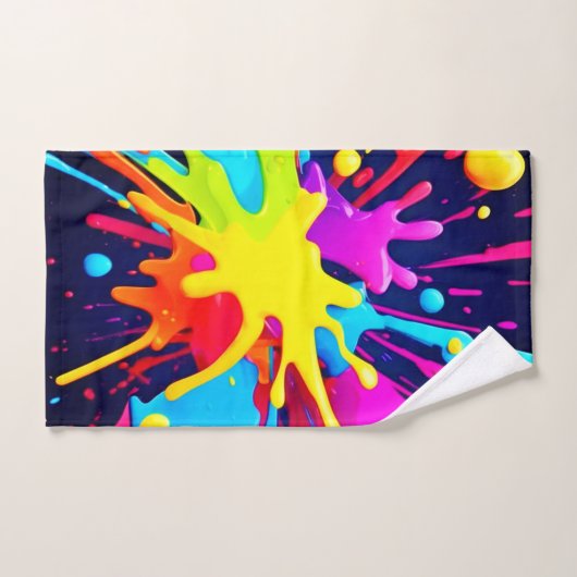 Radiant Paint Explosion Badhandtuch Set (Handtuch)