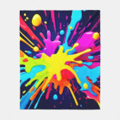 Radiant Paint Explosion Fleecedecke (Vorderseite)