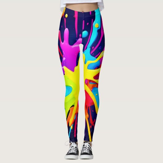 Radiant Paint Explosion Leggings (Vorderseite)