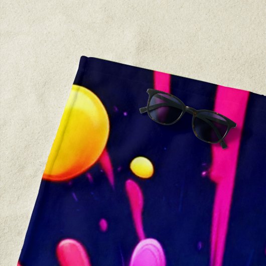 Radiant Paint Explosion Strandtuch (Beispiel)